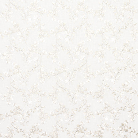 Chance For Us Off White by Carole Designer Fabric Moonstone 60% Cotton, 30% Polyester, 10% Linen India N/A 9 1/4" V, 10 5/8" H 51.5" - Swanky Fabrics -