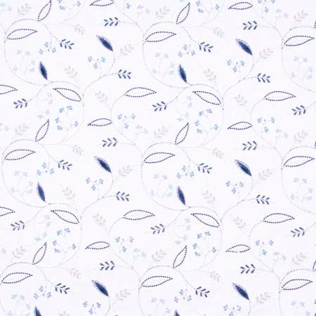 Clara Lane Blue Jay by Carole Designer Fabric Red Sea 52% Cotton, 48% Polyester India 9 1/8" V, 10 3/8" H 52" - Swanky Fabrics -