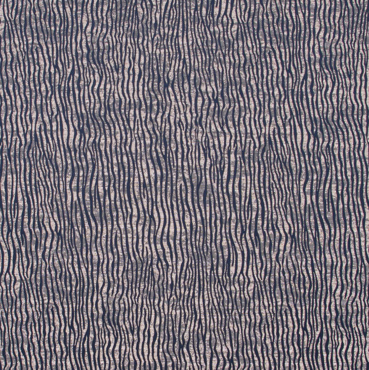 River Flows Navy by Carole Designer Fabric Jungle Safari 100% Polyester China Passes 85,000 Double Rubs Wyzenbeek Horizontal: 14 and Vertical: 17 55 - Swanky Fabrics -