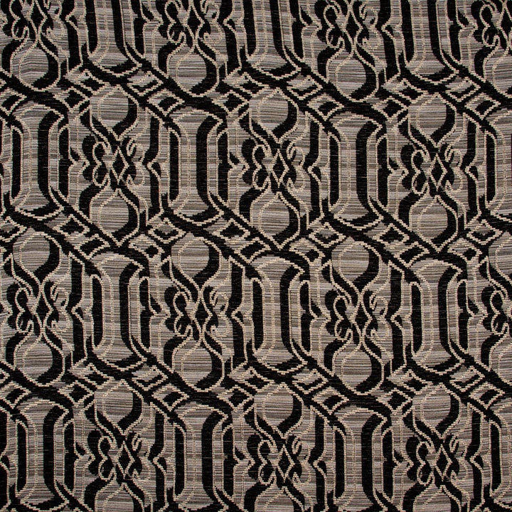 Woven Wonder Ebony by Carole Designer Fabric Onyx & Ivory 80% Polyester, 15% Acrylic, 5% Linen Turkey Passes 25,000 Circular Rubs Martindale Horizontal: 135 and Vertical: 24 55 - Swanky Fabrics -