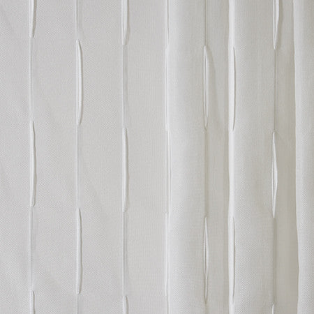 Original Thought White by Carole Designer Fabric Sheer Philosophy 100% Polyester Turkey N/A </p><p>Repeat: 7 1/2" V, 4" H 118" - Swanky Fabrics -