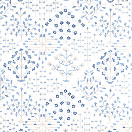 <p>Prosperity Island House by Carole Designer Fabric</p><p><strong>Required Minimum Quantity Purchase: 2 yards</strong></p><p>Book: Forget Me Knot</p><p>Content: Base: 100% Cotton Embr: 100% Viscose</p><p>Origin: </p><p>Performance: N/A</p><p>Repeat: 15 1/2" V, 17 3/8" H</p><p>Width: 52*"</p>
