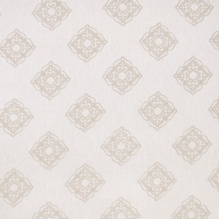 Parlor Games Champagne by Carole Designer Fabric Coconut Cream 95% Polyester, 5% Linen China N/A Horizontal: 1175 and Vertical: 1175 54 - Swanky Fabrics -