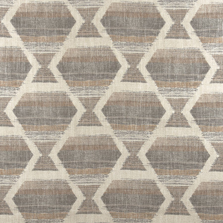 Vacation Bound Latte by Carole Designer Fabric Well-Traveled 36% Polyester, 26% Cotton, 22% Viscose, 16% Linen China 30,000 Wyzenbeek Double Rubs </p><p>Repeat: 13 1/2" V, 13 1/2" H HD 56" - Swanky Fabrics -