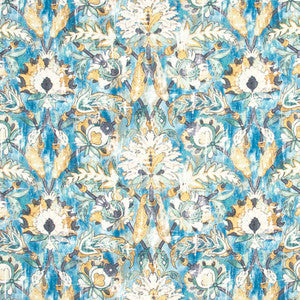 Grove Garden Peacock by Carole Designer Fabric
