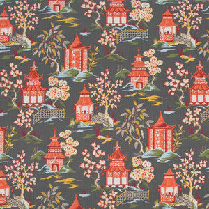 Toji Garden Lacquer by Carole Designer Fabric