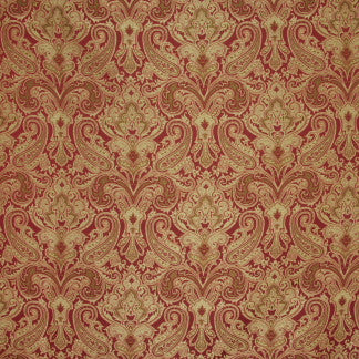 Vast Sum Rust by Carole Designer Fabric Treasure Trove 100% Polyester CHINA Passes 30,000 Double Rubs Wyzenbeek 19" V, 14 3/4" H 58" - Swanky Fabrics -