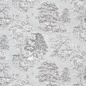 Wild Horses Dove by Carole Designer Fabric