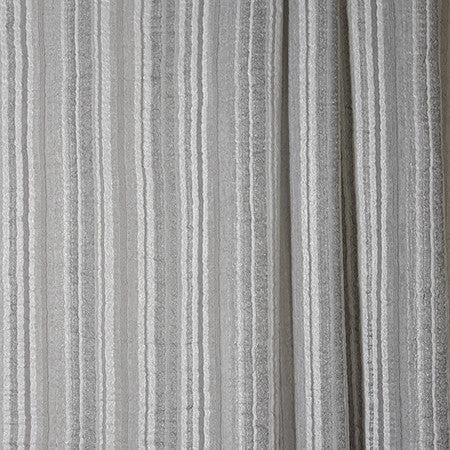 On A Whim Metal by Carole Designer Fabric Sheer Philosophy 100% Polyester Turkey N/A 8 1/2" H 118" - Swanky Fabrics -