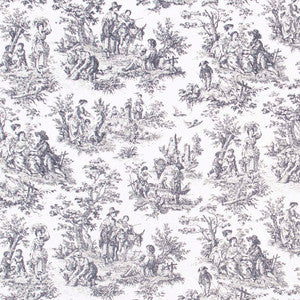 Country Toile Noir by Carole Designer Fabric