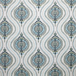 Once Again Teal by Carole Designer Fabric