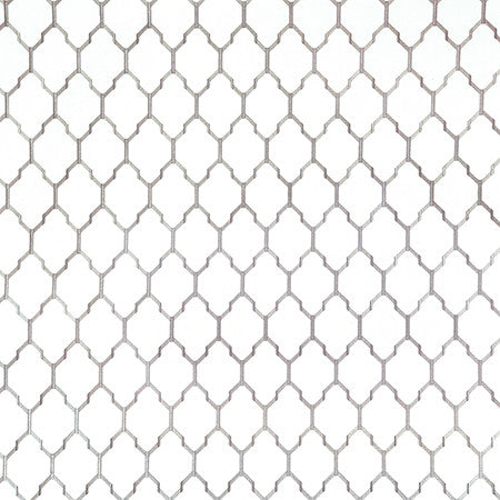 Identify Platinum by Carole Designer Fabric Shape Shifter Base: 68% Poly, 21% Linen, 11% Cotton Embr: 100% Viscose India 6 1/4" V, 3 3/8" H 53" - Swanky Fabrics -