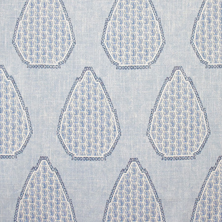 Might Have Known Waterfall by Carole Designer Fabric Artisan 36% Polyester, 26% Cotton, 22% Viscose, 16% Linen CHINA 30,000 Wyzenbeek Double Rubs 27" V, 13 1/2" H 55" - Swanky Fabrics -