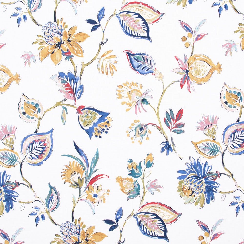 Serenade Song Multi by Carole Designer Fabric Lemongrass 100% Cotton Spain Passes 30,000 Double Rubs Wyzenbeek Horizontal: 27 and Vertical: 27 54 - Swanky Fabrics -