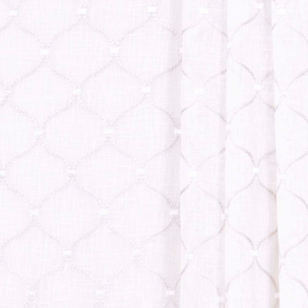 Rollover Pearl by Carole Designer Fabric Sheer Intrigue 100% Polyester India N/A Horizontal: 4 and Vertical: 4.375 51 - Swanky Fabrics -