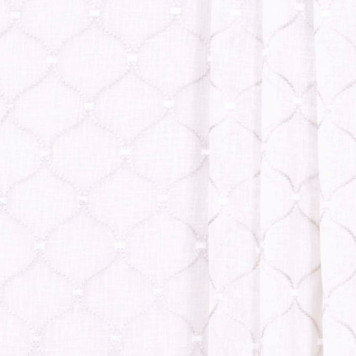 Rollover Pearl by Carole Designer Fabric Sheer Intrigue 100% Polyester India N/A Horizontal: 4 and Vertical: 4.375 51 - Swanky Fabrics -
