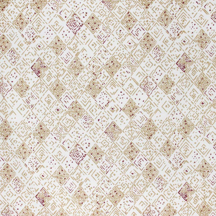 Circa Aztec by Carole Designer Fabric Mulberry Sangria 90% Cotton, 10% Linen Pakistan N/A Horizontal: 24875 and Vertical: 27 58 - Swanky Fabrics -