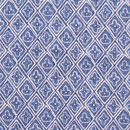Sunny Outlook Cobalt by Carole Designer Fabric Wintermint 85% Cotton, 15% Linen USA 24,000 Wyzenbeek Double Rubs Horizontal: 4 1/2" and Vertical: 6 3/8" V 54" - Swanky Fabrics -