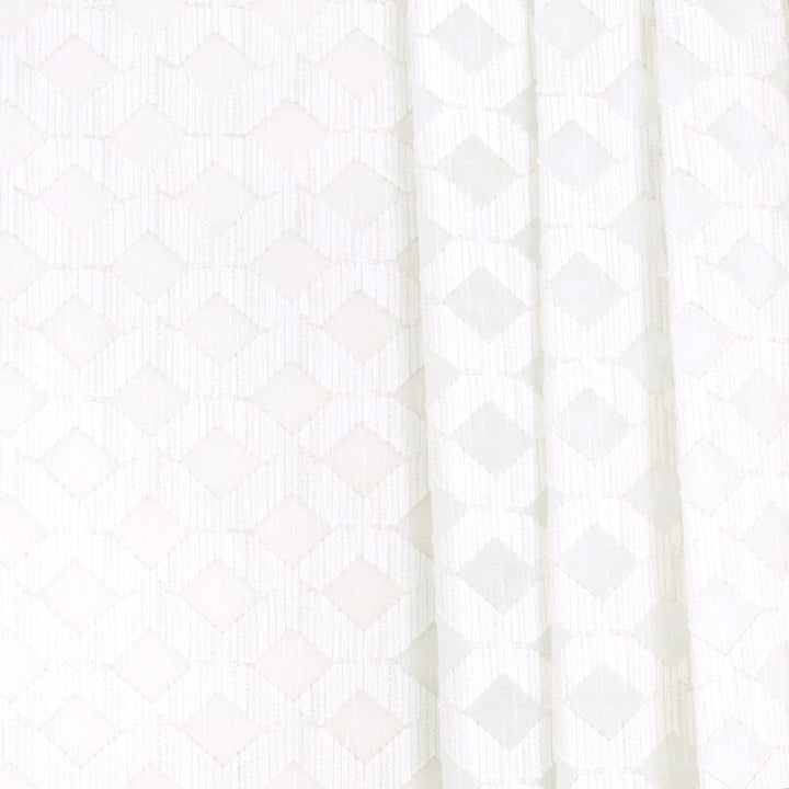Diamond Path Beige by Carole Designer Fabric Sheer Marvel 100% Polyester TURKEY N/A Horizontal: 4 and Vertical: 375 118 - Swanky Fabrics -