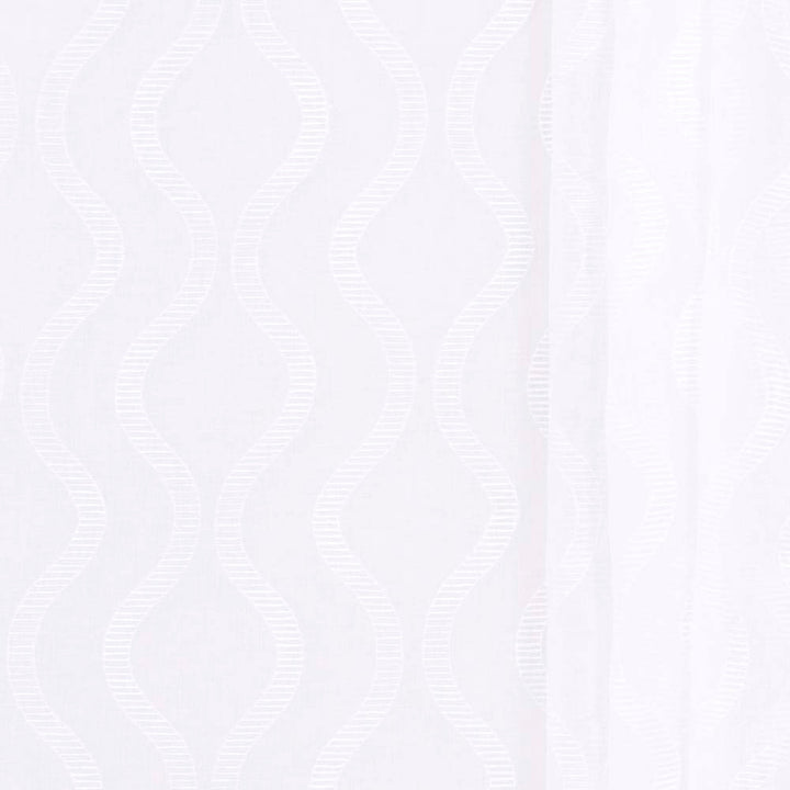 Palace Arch White by Carole Designer Fabric Sheer Intrigue 100% Polyester China N/A Horizontal: 9.125 and Vertical: 6 54 - Swanky Fabrics -