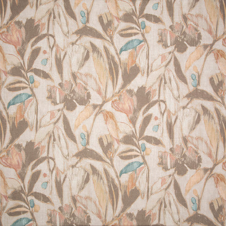 For The Win Rose by Carole Designer Fabric Sunset Serenade 55% Linen, 45% Viscose UK 25 1/8" V, 27" H HD 54"" - Swanky Fabrics -