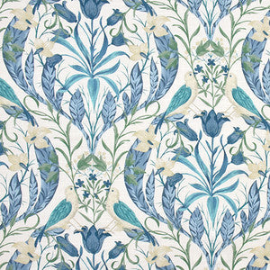 Two Birds Robins Egg by Carole Designer Fabric