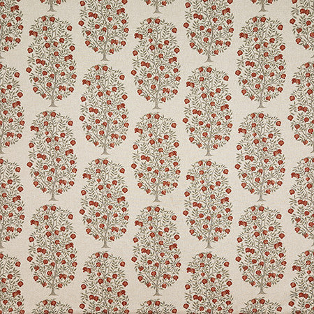 Pomellato Pomegranate by Carole Designer Fabric First Impressions 87% Cotton, 13% Linen Pakistan 12 1/2" V, 6 3/4" H HD 54" - Swanky Fabrics -