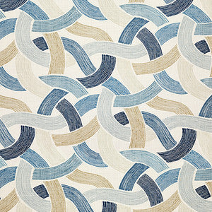 Through The Bends Ocean by Carole Designer Fabric