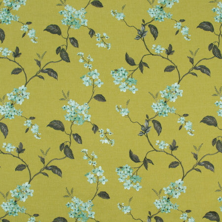 Sweet Sixteen Lime by Carole Designer Fabric VIBRANCE 50% Polyester, 50% Cotton India N/A 15 3/8" V, 25 1/8" H 51" - Swanky Fabrics -
