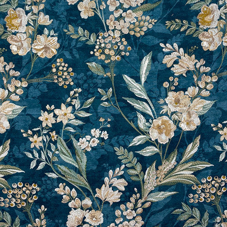 <p>Embrace Nature Navy by Carole Designer Fabric</p><p><strong>Required Minimum Quantity Purchase: 2 yards</strong></p><p>Book: Moodscapes</p><p>Content: Base: 100% Cotton Embr: 90% Cotton, 10% Acrylic</p><p>Origin: </p><p>Performance: N/A</p><p>Repeat: 33" V, 27" H</p><p>Width: 54*"</p>