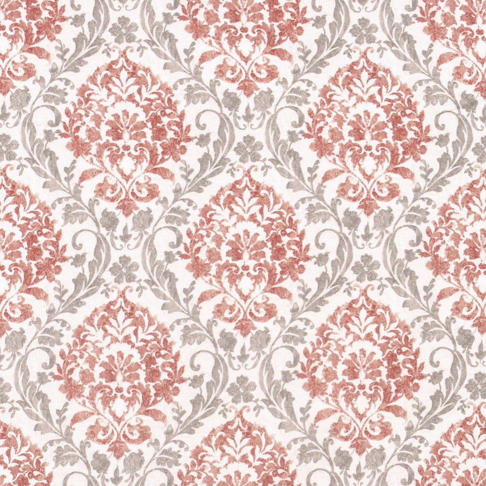 Porchester Spice by Carole Designer Fabric Red Sea 100% Polyester India 30,000 Wyzenbeek Double Rubs Horizontal: 13.5 and Vertical: 13.5 54 - Swanky Fabrics -