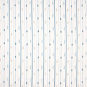 In A Row Bluejay by Carole Designer Fabric