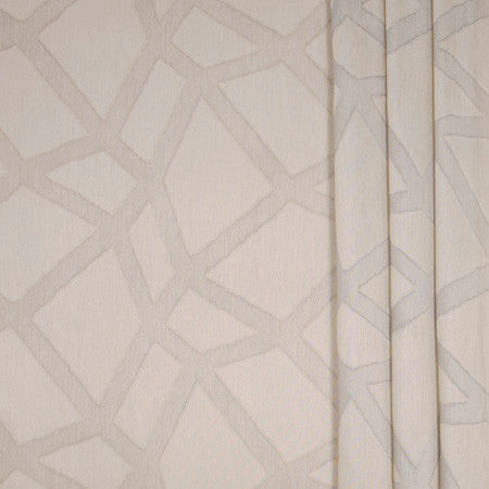 Pieced Together Fog by Carole Designer Fabric Sheer Marvel 100% Polyester TURKEY N/A 15 7/8" V, 15" H 118" - Swanky Fabrics -