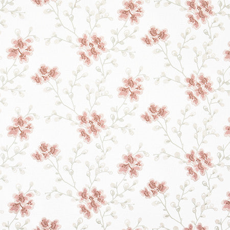 Darling Blooms Dogwood by Carole Designer Fabric Harvest 52% Cotton, 48% Polyester India 15,000 Wyzenbeek Double Rubs 9 1/4" , 26 3/8" H HD 52.75" - Swanky Fabrics -