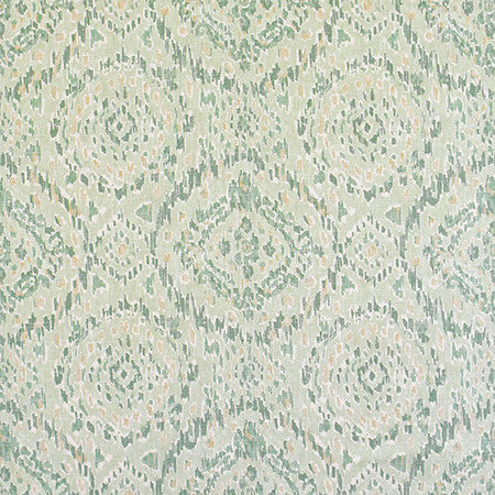 Popular Belief Peridot by Carole Designer Fabric Jade 36% Polyester, 26% Cotton, 22% Viscose, 16% Linen China 30,000 Wyzenbeek Double Rubs 13 1/2" V, 13 1/2" H 56" - Swanky Fabrics -