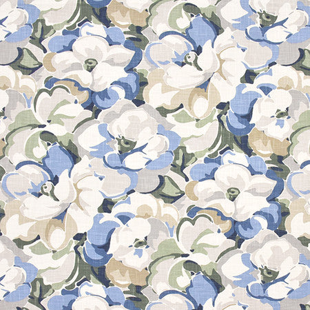 World Of Beauty Chambray by Carole Designer Fabric Prisma 100% Cotton-Stain Resistant PAKISTAN 50,000 Wyzenbeek Double Rubs 25" V, 27 1/4" H HD 55.25" - Swanky Fabrics -