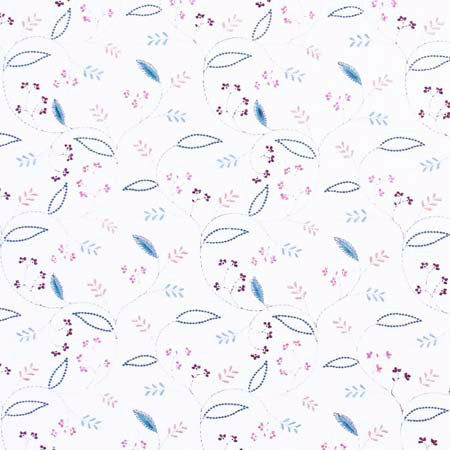 Clara Lane Garden by Carole Designer Fabric Red Sea 52% Cotton, 48% Polyester India 30,000 Wyzenbeek Double Rubs Horizontal: 10 3/8" and Vertical: 9 1/8" V 52" - Swanky Fabrics -
