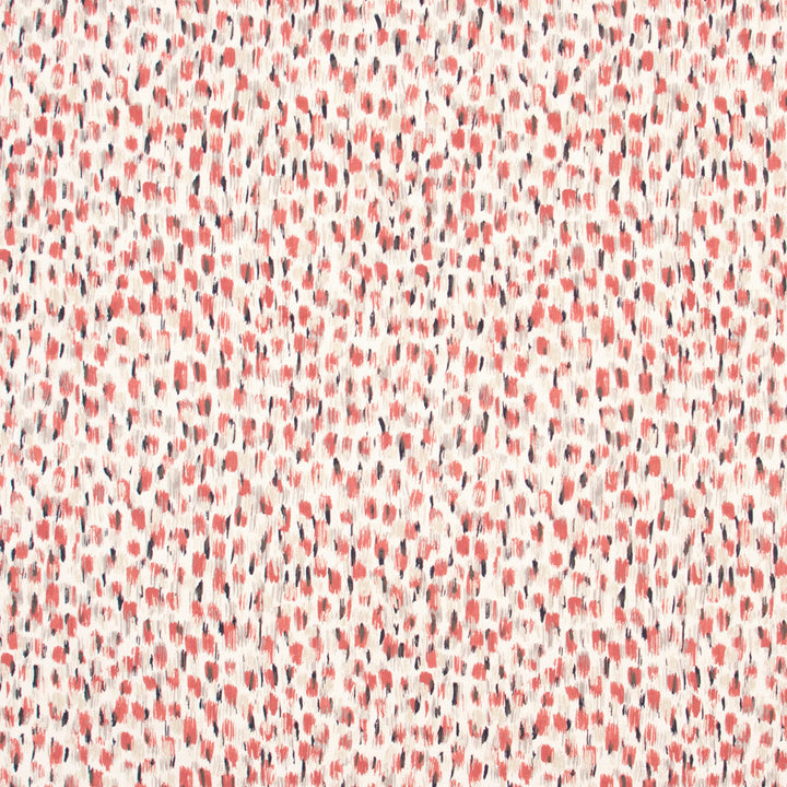 When In Doubt Coral by Carole Designer Fabric Azalea 100% Cotton India Passes 15,000 Double Rubs Wyzenbeek Horizontal: 14.25 and Vertical: 13.75 57.5 - Swanky Fabrics -