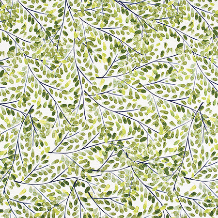 Fall Through Leaf by Carole Designer Fabric Jade 55% Linen, 45% Viscose-Soil Repellent, Acrylic Backing China 35 3/8" V, 27" H 56.5" - Swanky Fabrics -