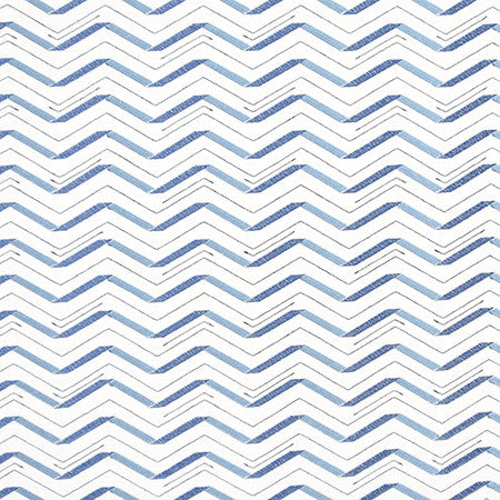 Bounce Back Ocean by Carole Designer Fabric Bluebell 58% Cotton, 42% Polyester India 3" V, 8 1/2" H 51" - Swanky Fabrics -