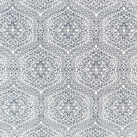 Great Love Nautic by Carole Designer Fabric Bluebell 80% Cotton, 20% Polyester India 12 1/2" V, 8 7/8" H 51.5" - Swanky Fabrics -