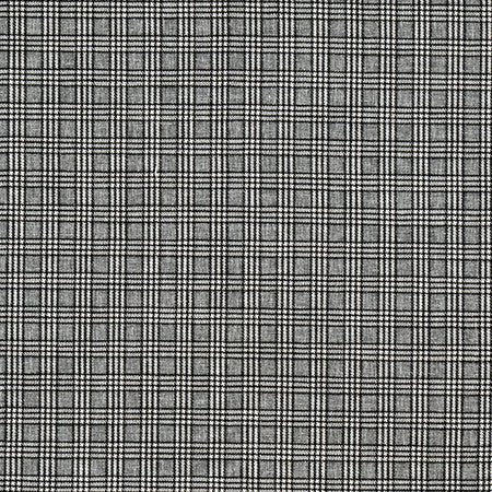 Newsworthy Graphite by Carole Designer Fabric Well Suited 51% Polyester, 49% Cotton 60,000 Wyzenbeek Double Rubs 1 1/8" V, 1 1/8" H 55" - Swanky Fabrics -