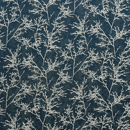 Bare Trees Blue Pearl by Carole Designer Fabric Blue Steel 68% Polyester, 32% Viscose Turkey 20,000 Martindale Circular Rubs </p><p>Repeat: 13 3/4" V, 27 1/2" H 59" - Swanky Fabrics -
