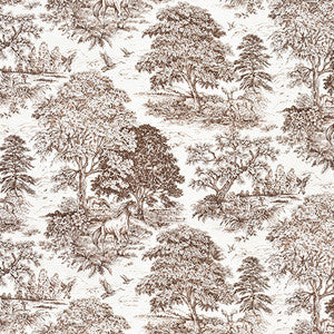 Wild Horses Driftwood by Carole Designer Fabric