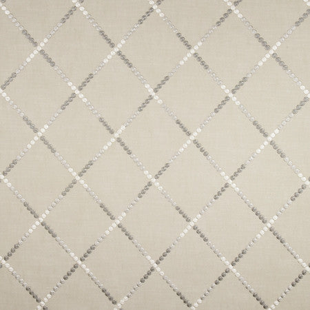 Just Dance Nickel by Carole Designer Fabric From The Heart 54% Cotton, 46% Polyester India 30,000 Wyzenbeek Double Rubs 7 5/8" V, 6 7/8" H 55" - Swanky Fabrics -