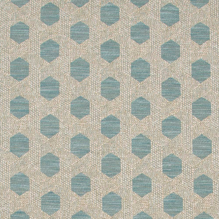 Lattice Wall Mineral by Carole Designer Fabric Wintermint 78% Polyester, 15% Acrylic, 7% Linen Turkey 20,000 Martindale Circular Rubs Horizontal: 4.75 and Vertical: 2.75 54 - Swanky Fabrics -