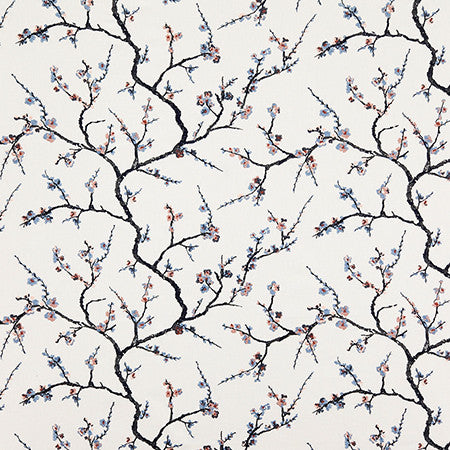 Find The Beauty Charcoal by Carole Designer Fabric First Impressions Base: 50% Poly, 50% Cotton Embr: 60% Poly, 40% Cotton India 15 3/8" V, 25 1/8" H 50" - Swanky Fabrics -