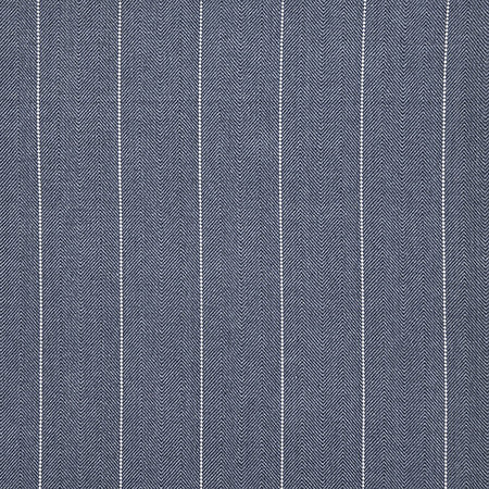Bluesy Stripe Denim by Carole Designer Fabric In The Details 100% Cotton India 2 3/8" H 54" - Swanky Fabrics -