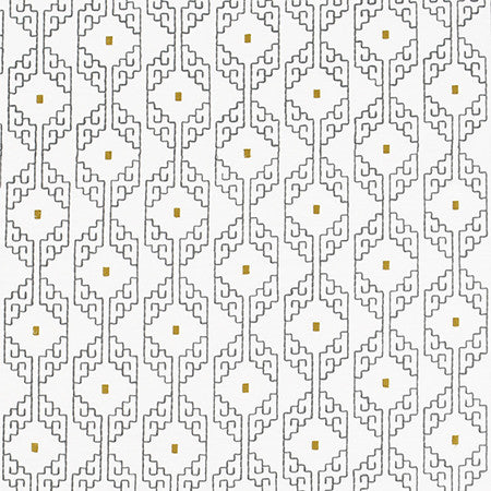 Our Corner Mica by Carole Designer Fabric Moonstone 75% Cotton, 25% Spun Polyester India N/A 5" V, 5 3/4" H 52" - Swanky Fabrics -