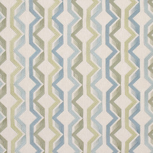 Over The Wall Aquamarine by Carole Designer Fabric